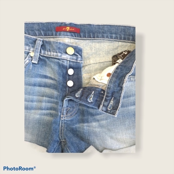 7 For All Mankind Denim Shorts - Picture 4 of 7